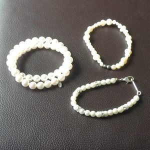 Costume faux Pearl bracelet bundle used.